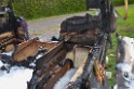 Wohnmobil ausgebrannt Koeln Porz Linder Mauspfad P056